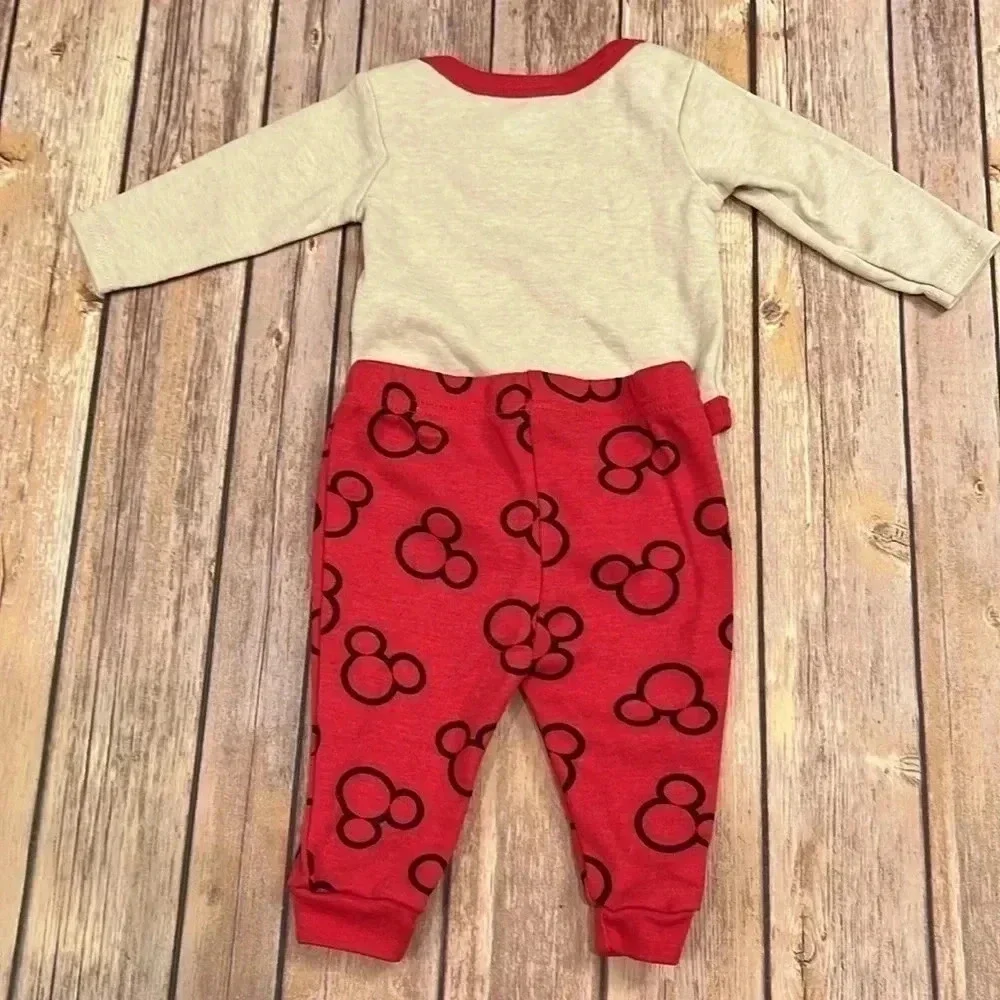 TWIN BUNDLE! Mikey Mouse set with bib | 0-3 Month - Picture 6 of 8